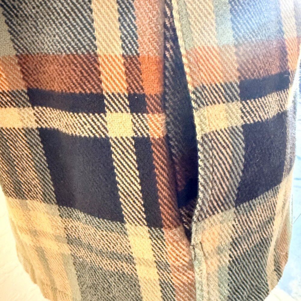 Outerknown Blanket Shirt Mens M Plaid Organic Cotton Heavyweight Flannel - Picture 4 of 12